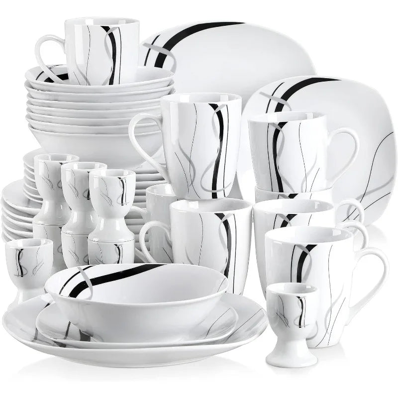 30 PCS Porcelain Dinnerware Sets for 6