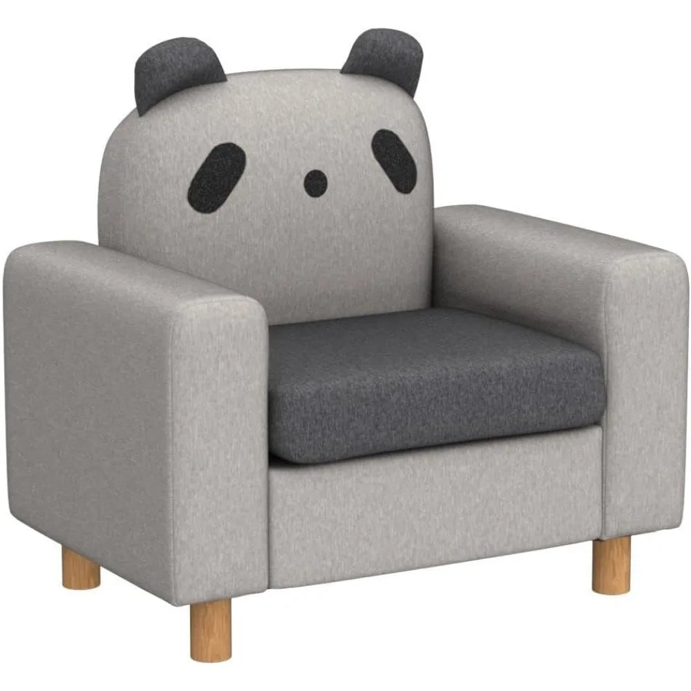 Cartoon Sofa Chair W/Wood Frame, Thick Cushion