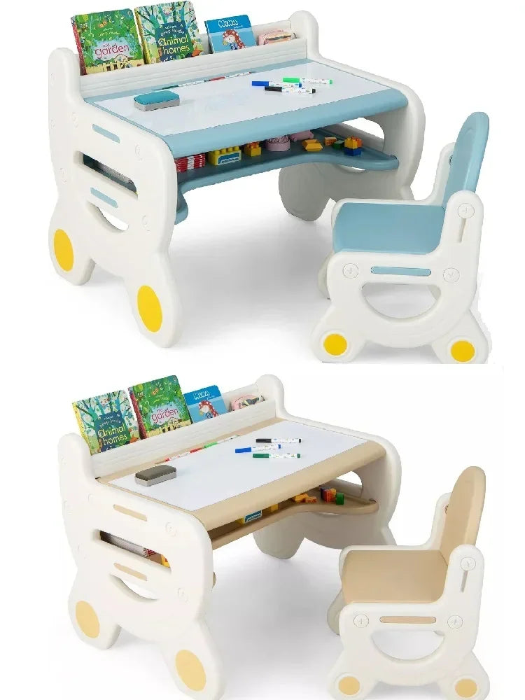 Kids Plastic Activity Table and Chair Set