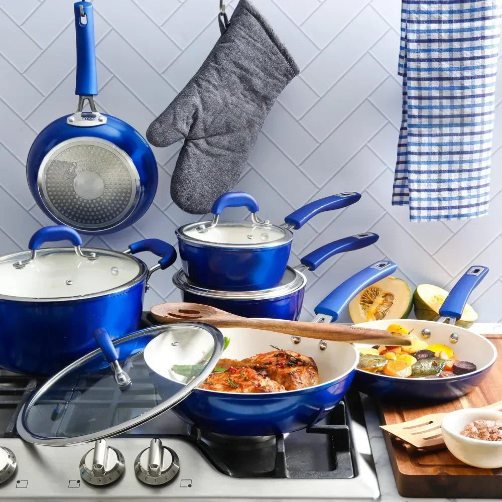 HEAVY-GAUGE FORGED ALUMINUM Non-stick Cookware Set