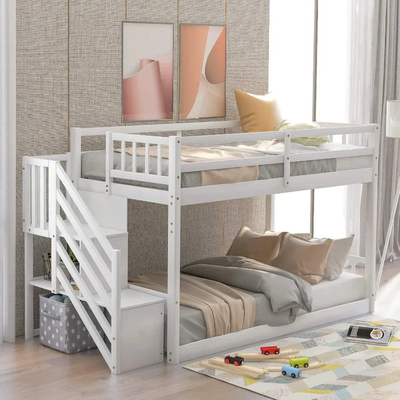 Detachable Twin Over Twin Bunk Bed