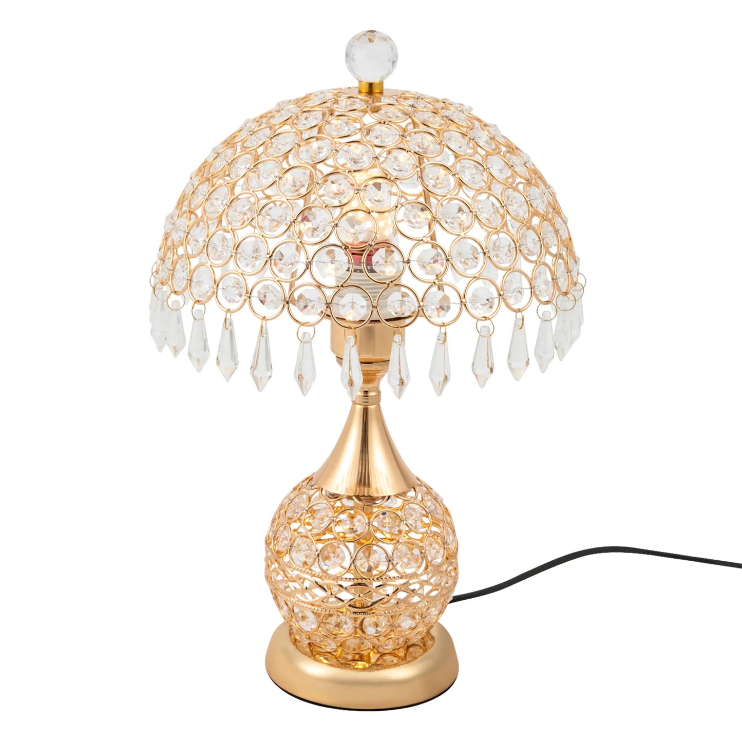 Modern Crystal Luxury Decorative Bedside Nightstand Table Lamp