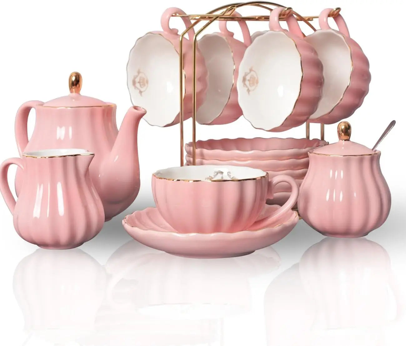 British Royal Series, Porcelain Tea Sets, Service for 6