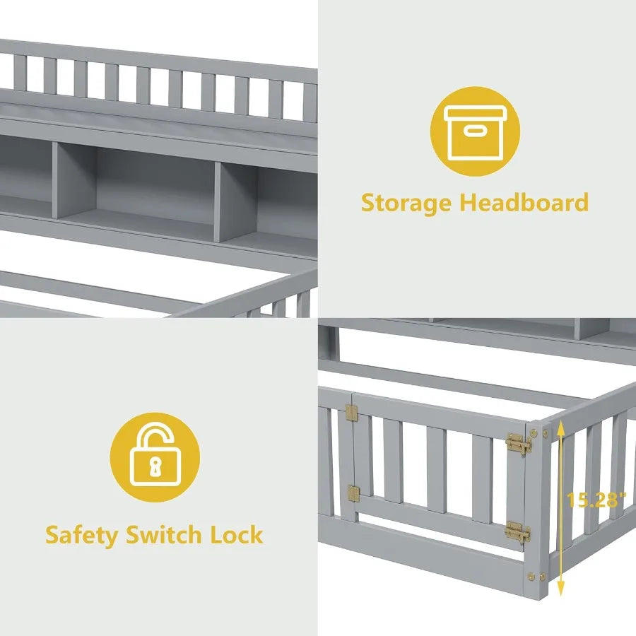 Twin Size Montessori Floor Bed