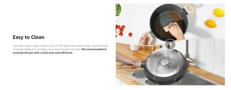 12pcs Nonstick Granite Cooking Set