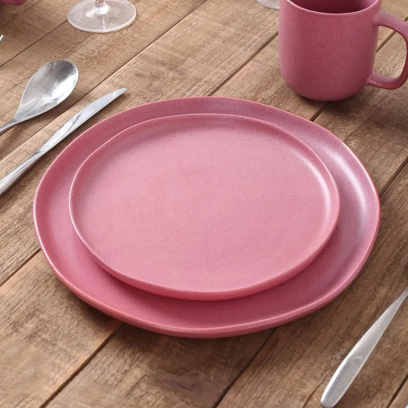 Tom Stoneware Reactive Glaze Dinnerware Set, 16/32 piece