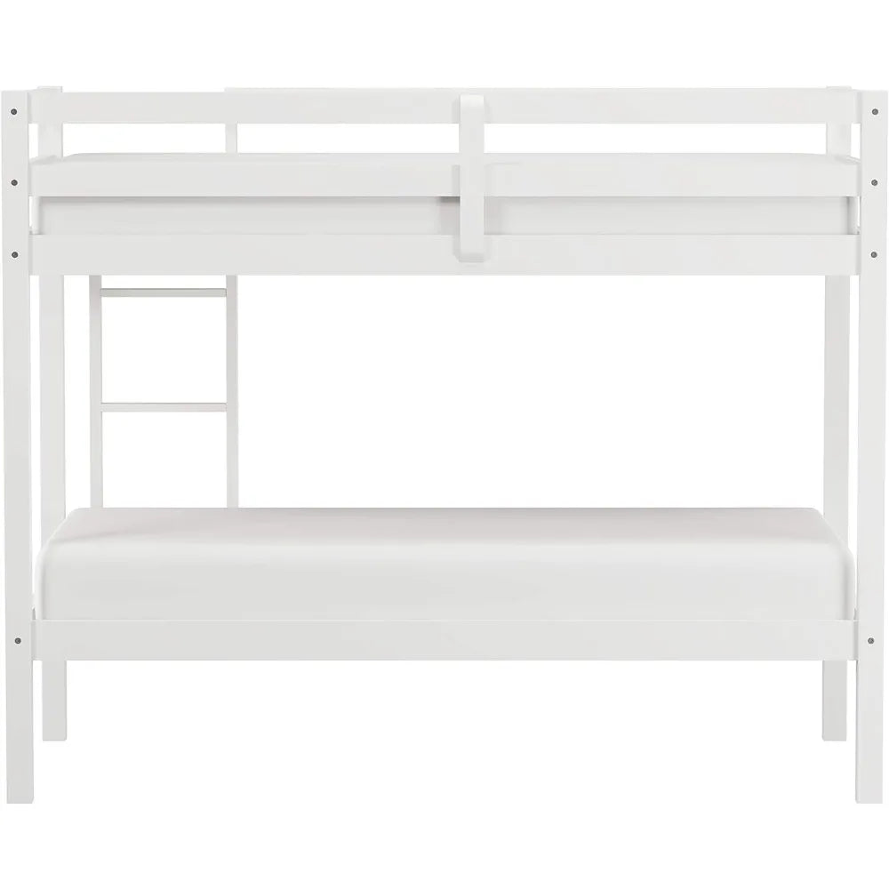 Kids and Teens Caspian Twin Bunk Bed, White