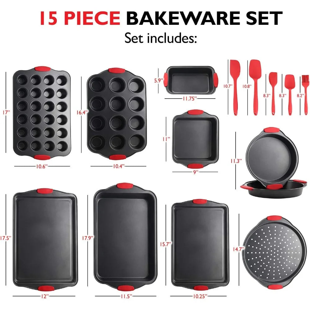 39 Piece Premium Nonstick Bakeware Set