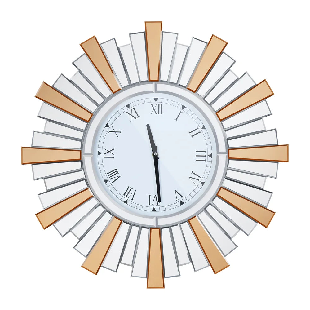 Retro Sunburst Wall Clock