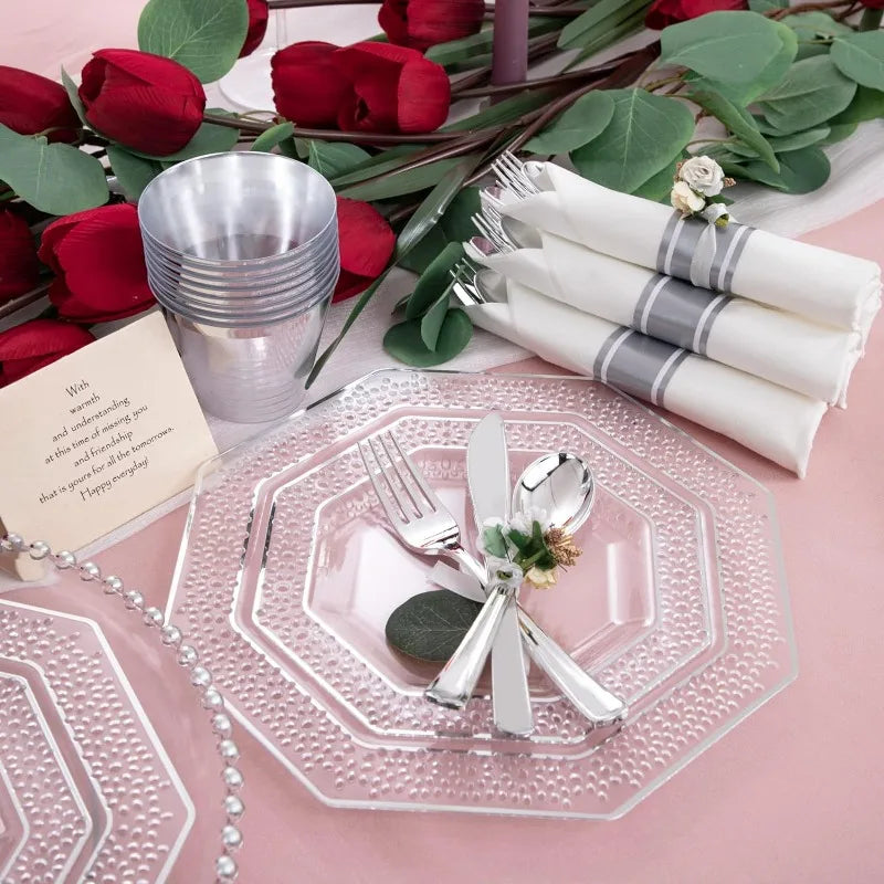 30-Guest Disposable Dinnerware Set