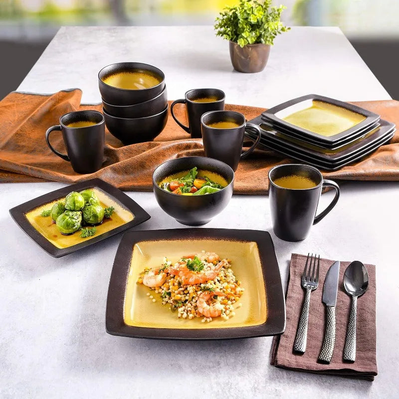 Althea Reactive Dinnerware Set, Service for 4 (16pcs)