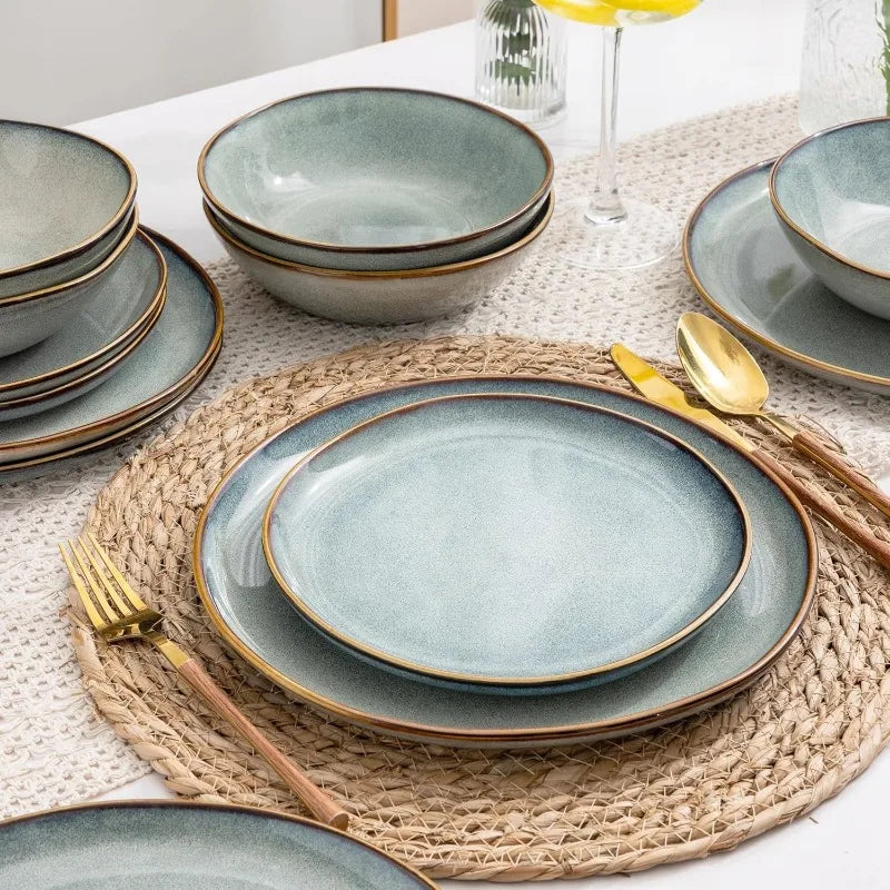 18 piece Handmade Ceramic Dinnerware Sets