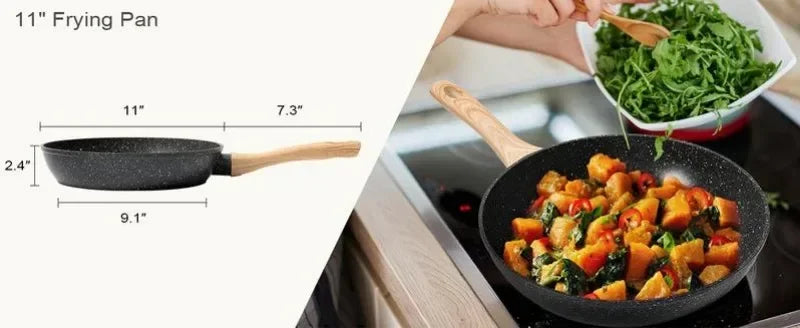 12pcs Nonstick Granite Cooking Set