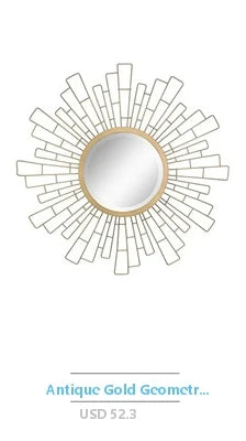 24x24 Inch Frameless Crystal Diamond Round Glass Wall Mirror