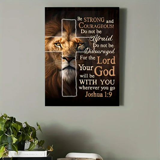 Joshua 1:9 Wooden Framed Art Print - Size Optional
