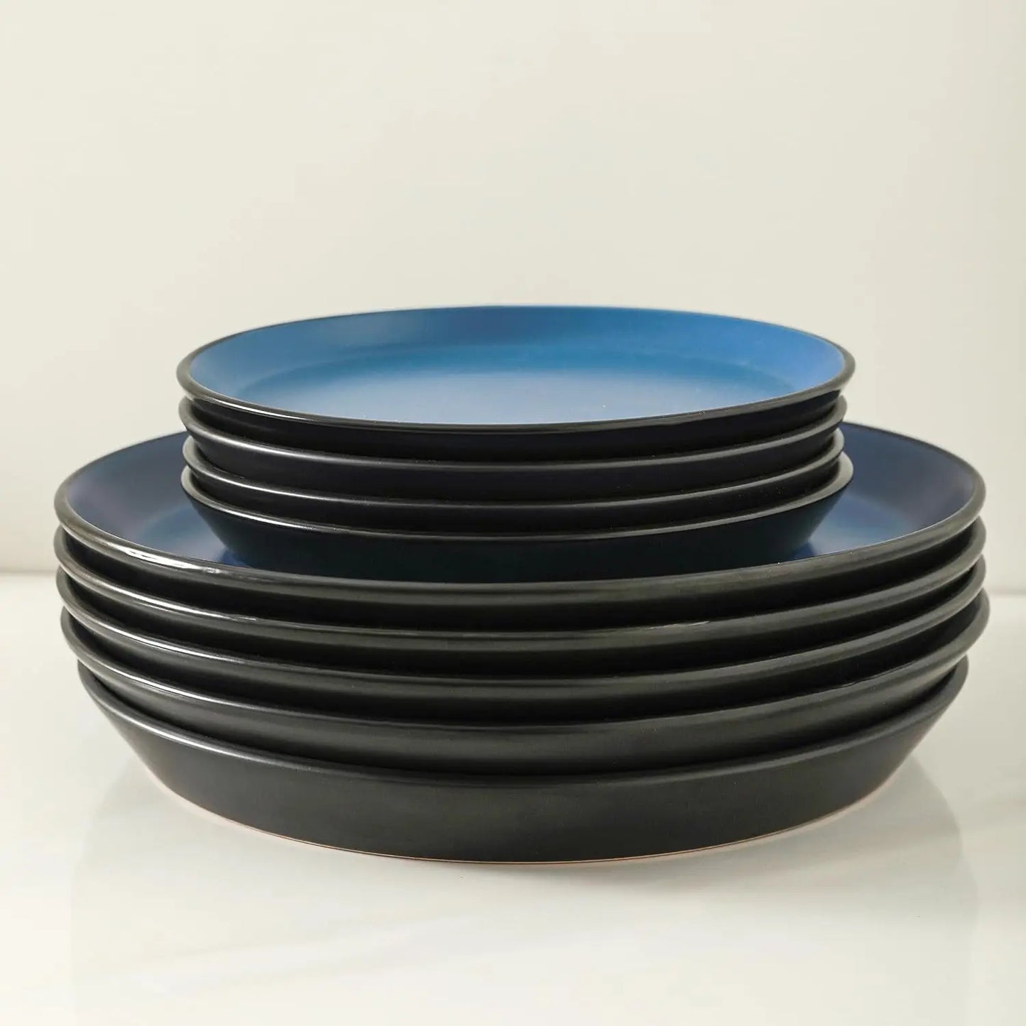 16-Piece Modern Stoneware Dinnerware Set