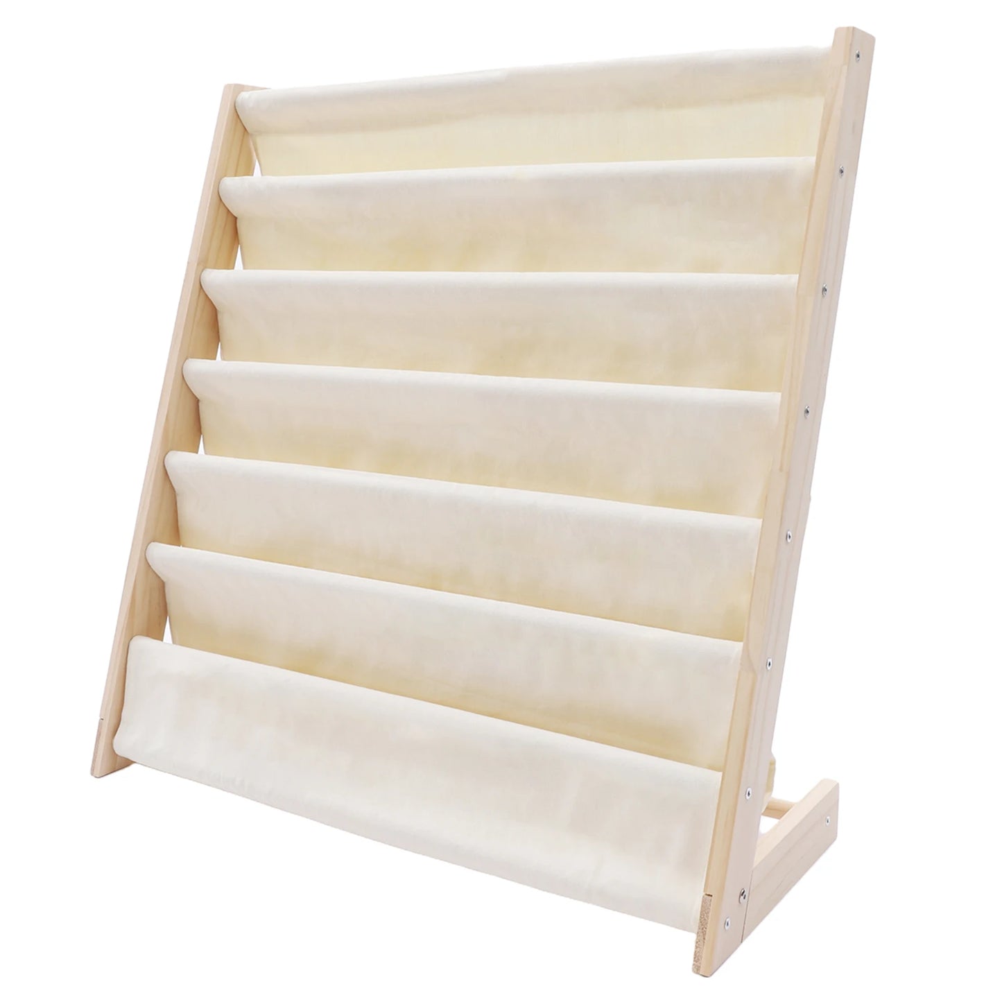 Natural Beige 6-Layer Book Rack