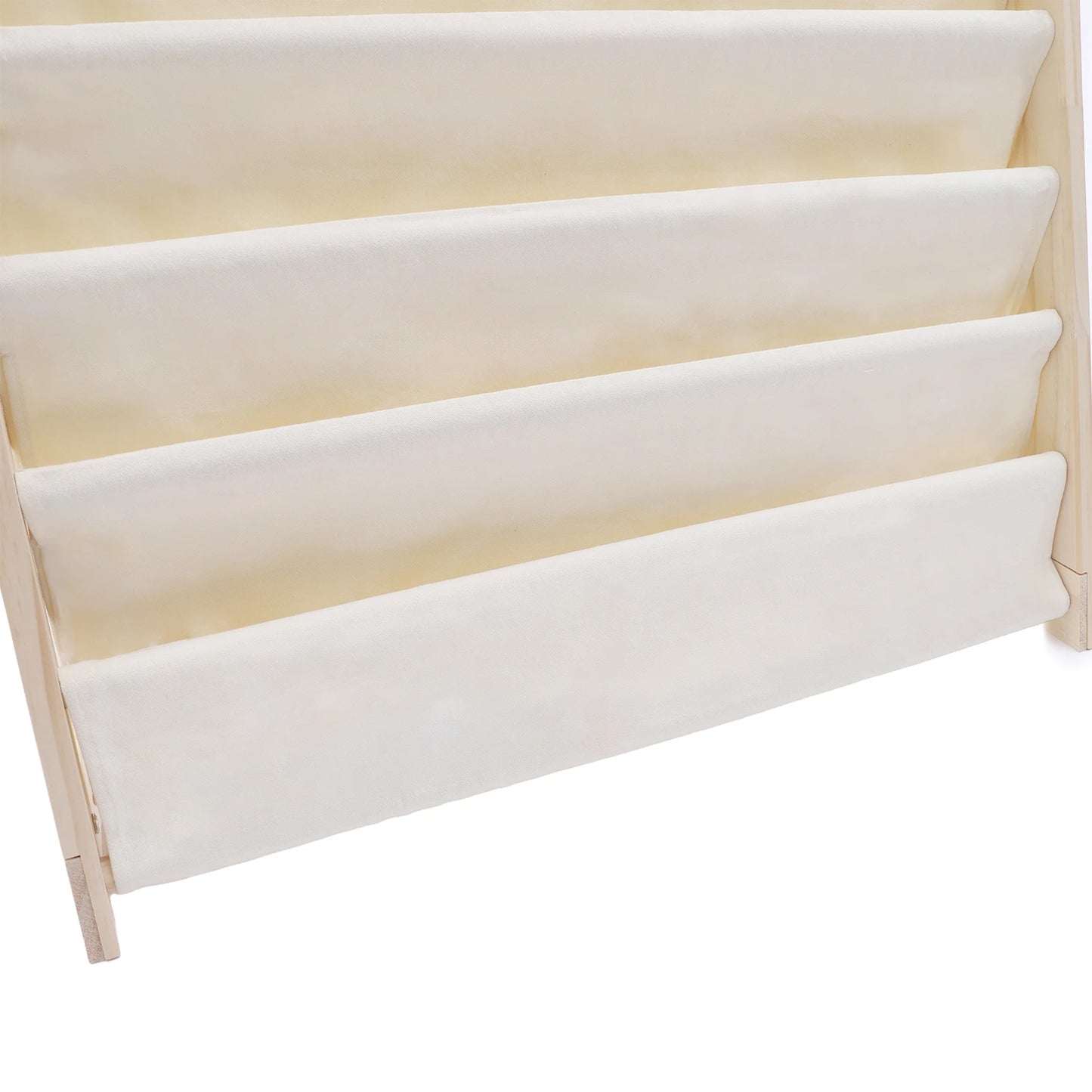 Natural Beige 6-Layer Book Rack