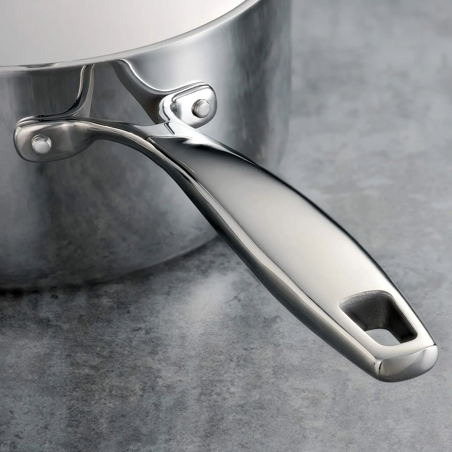 12-Piece Tri-Ply Clad Stainless Steel Cookware Set With Lids