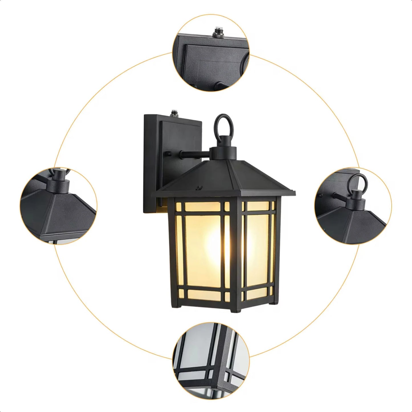 Outdoor Motion Sensor Wall Mounted Lamp Light Fixture