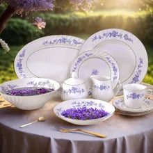 Royal Rose Floral 45-Piece Dinnerware Set