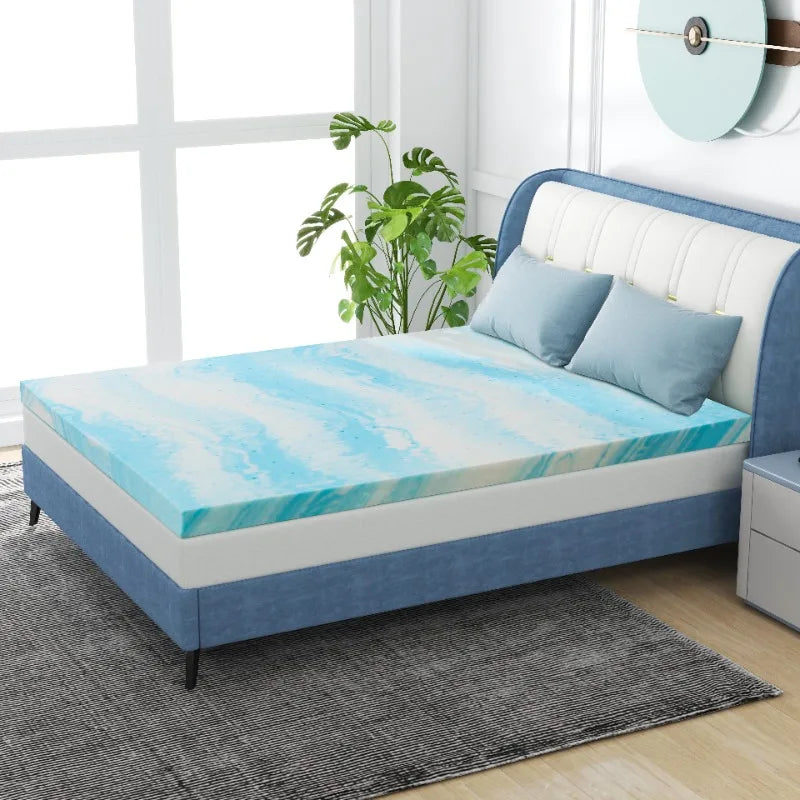 3 Inch Gel Memory Foam Mattress Topper in a Box - Size Optional