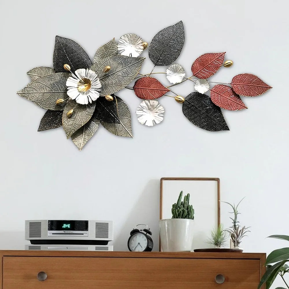 Stunning 3D Metal Flower Bohemian Wall Decor