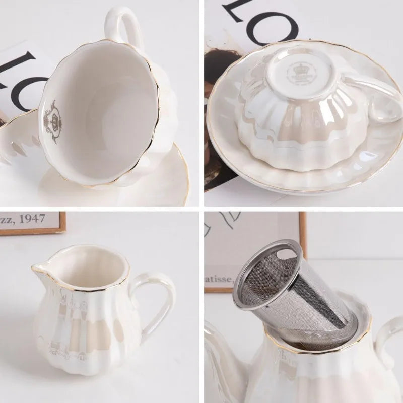 British Royal Series, Porcelain Tea Sets, Service for 6