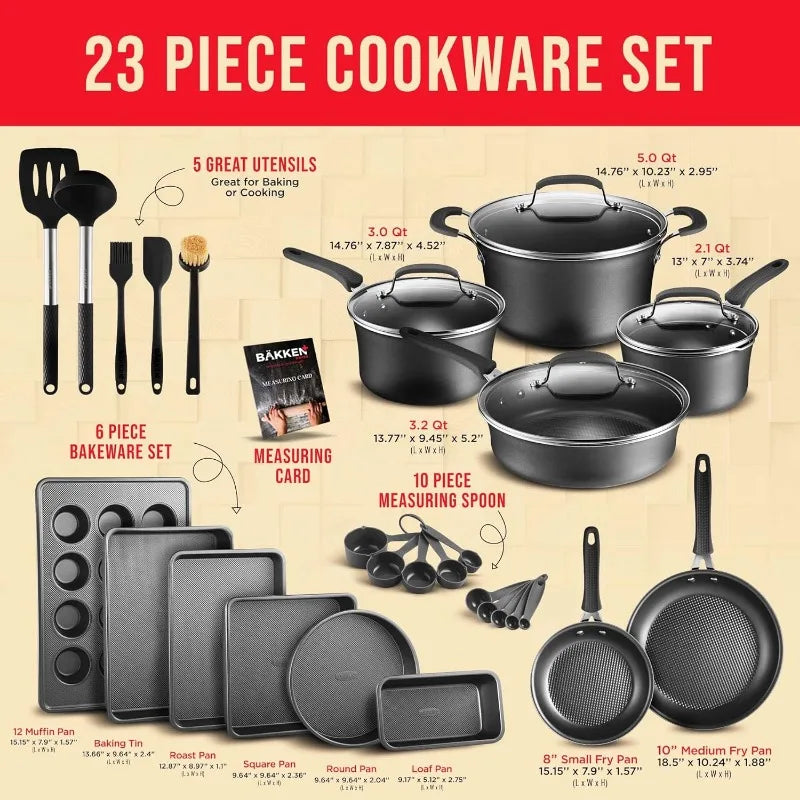 23 Piece Cookware and Bakeware Set