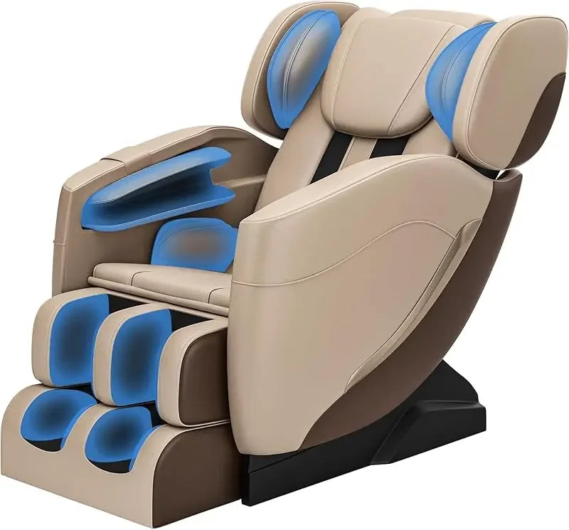 Full Body Zero Gravity Chair with Auto Modes, 8 Fix Point Rollers, Bluetooth, Foot Massage, Heating Function