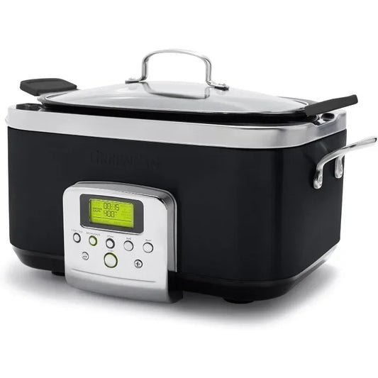 Elite 8 - in -1 Programmable 6QT Electric Slow Cooker, Black