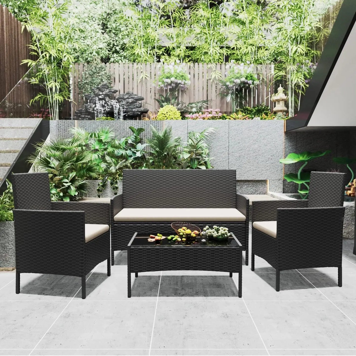 4 Piece Backyard Conversation Set