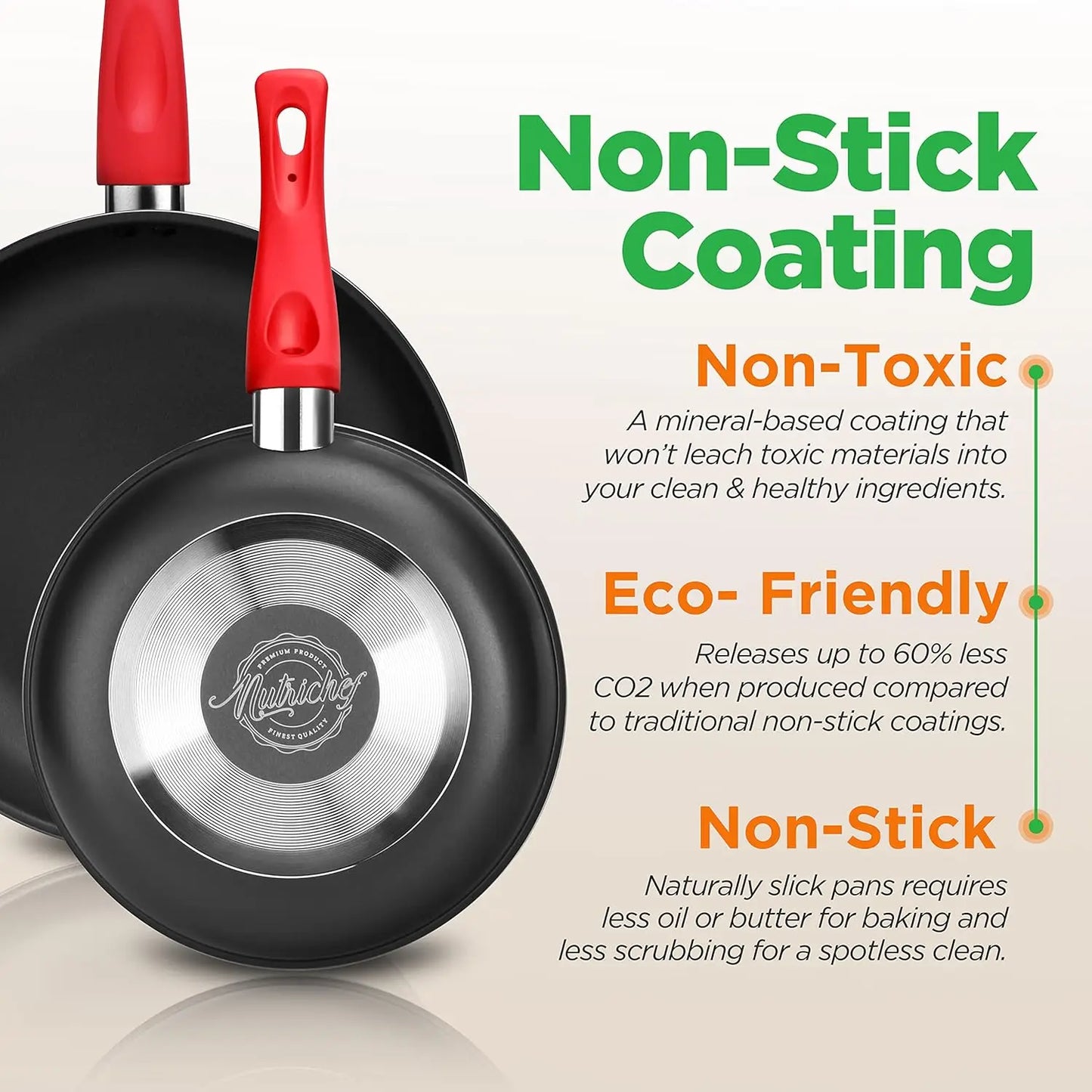 Complete 21-Piece Non-Stick Cookware Set