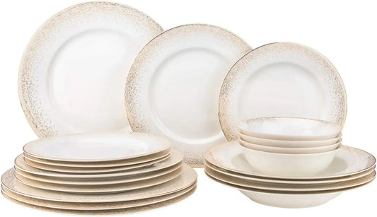 20-pc 24 K Gold-plated Luxury Bone China Tableware Set