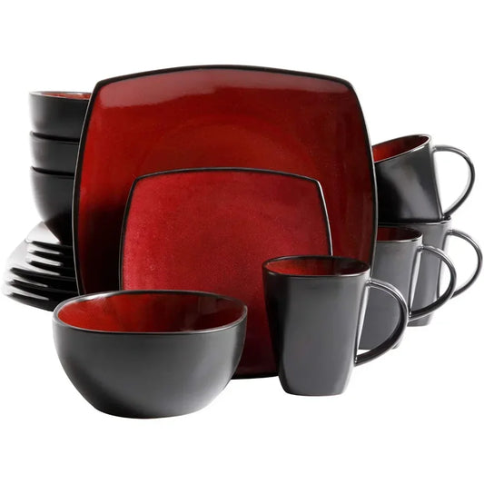 Soho Lounge Square 16-Piece Dinnerware Set