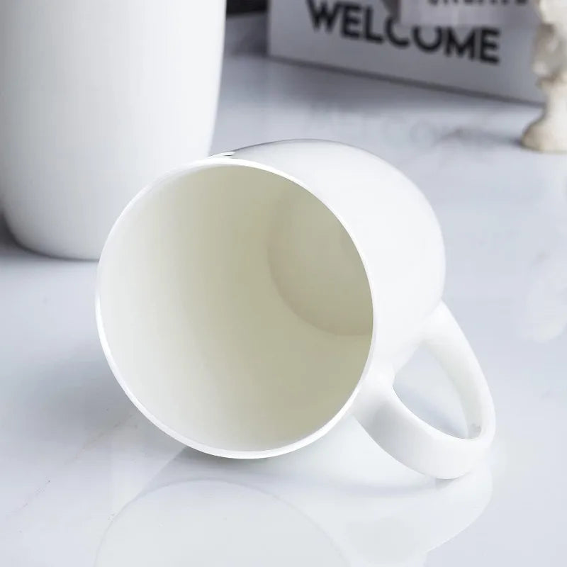 10oz Espresso Bone China Coffee Mugs, Set of 6