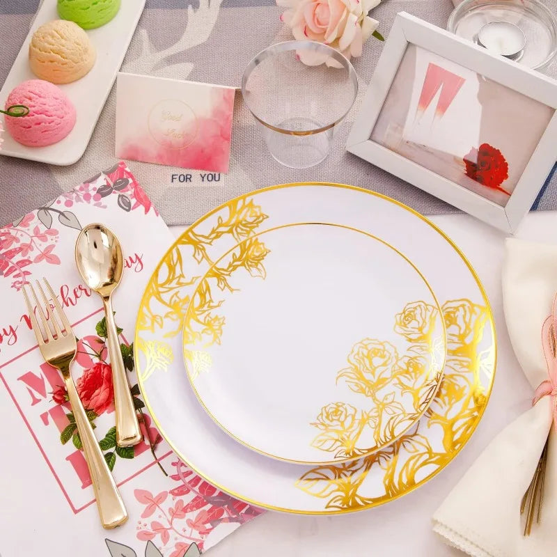 30-Guest Disposable Dinnerware Set