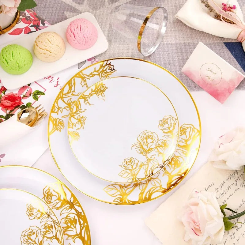 30-Guest Disposable Dinnerware Set