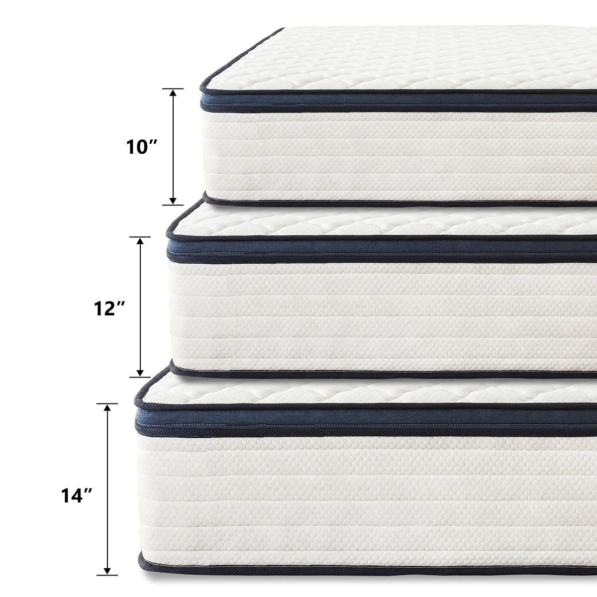 Gel Memory Foam Pressure Relief, Hybrid Mattress in a Box