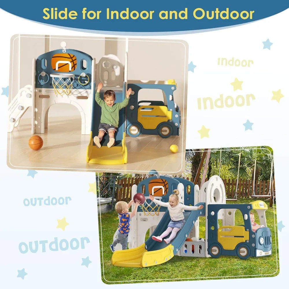 Indoor/ Outdoor Slide Playground Playset for Toddlers