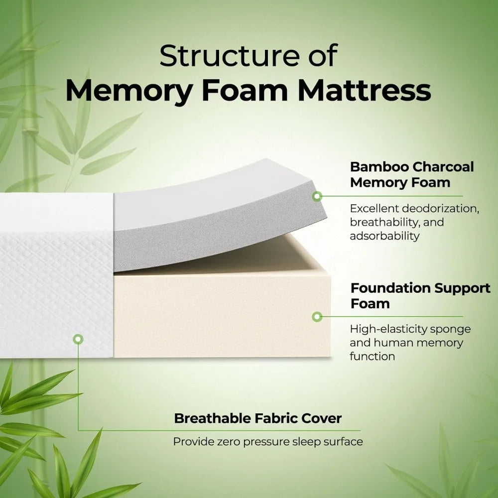 Queen Size 8 Inch Gel Memory Foam Mattress in a Box