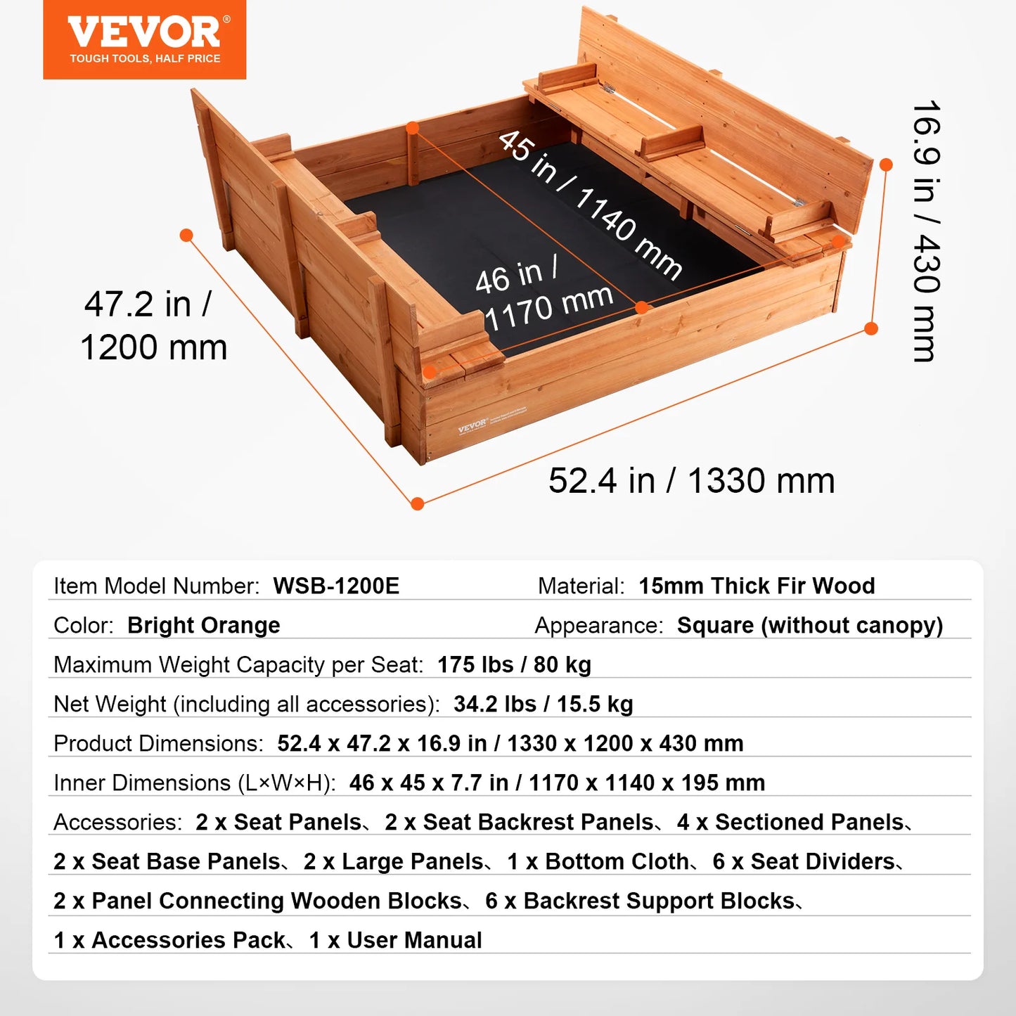 Children's Mini Playground Outdoor Sandbox