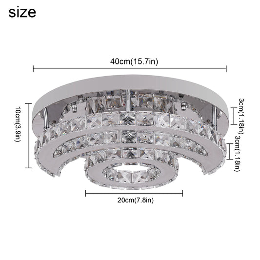 Modern Crystal Led Sun Moon Design Chandelier Pendant Light