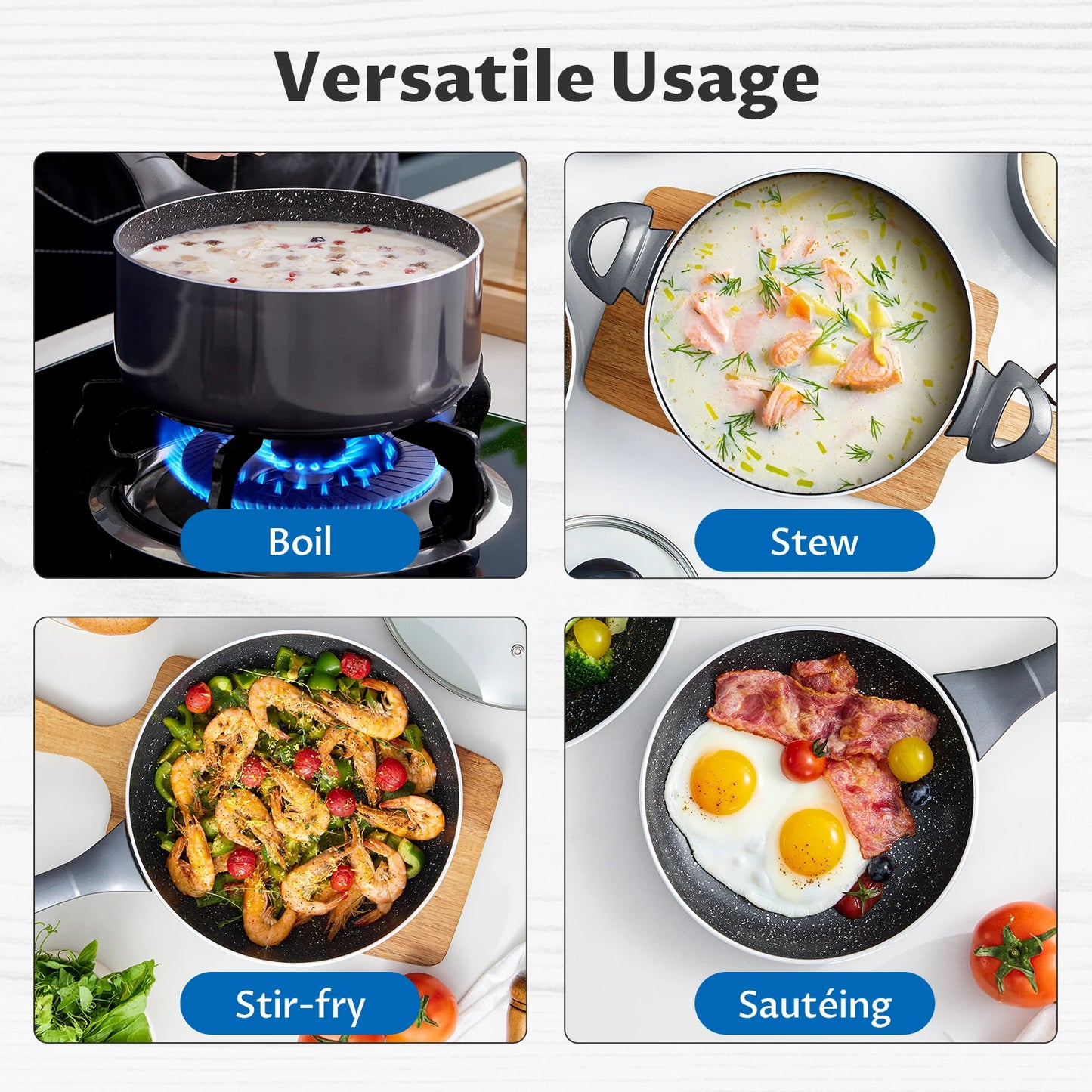 10 Piece Induction Cookware Set