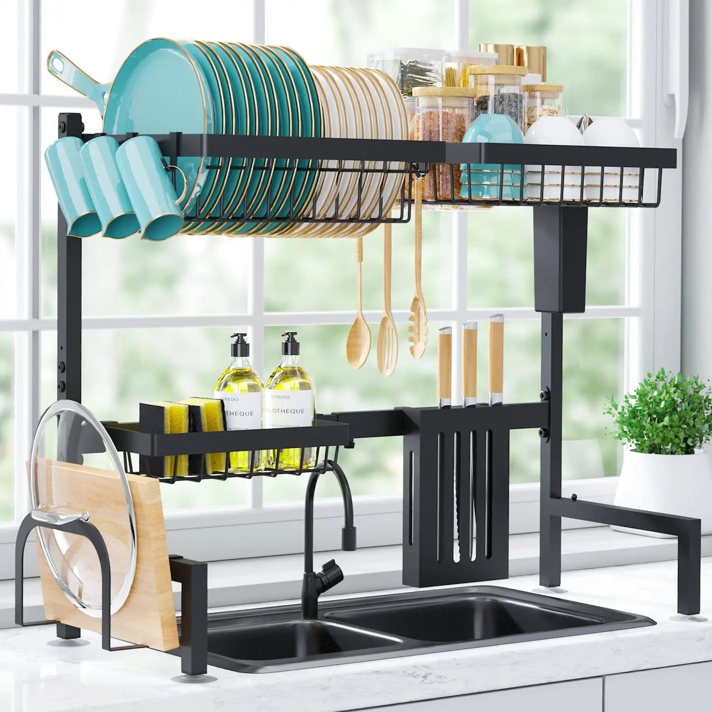 Large Capacity Stainless Steel Dish Drying Rack