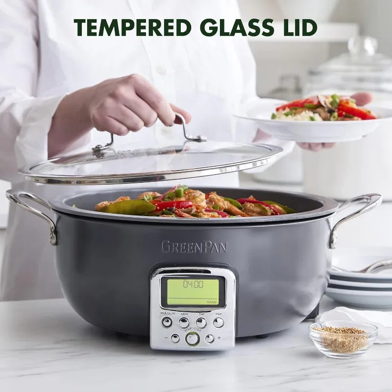 GreenPan Elite Essential Smart Electric 6QT Skillet Pot