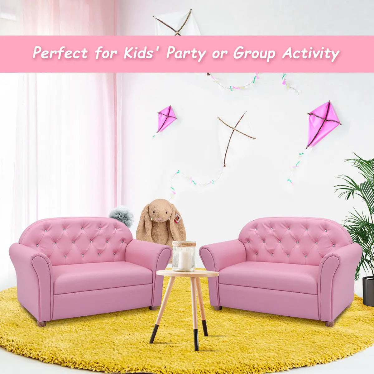 Kids Sofa Princess Armrest Lounge Couch