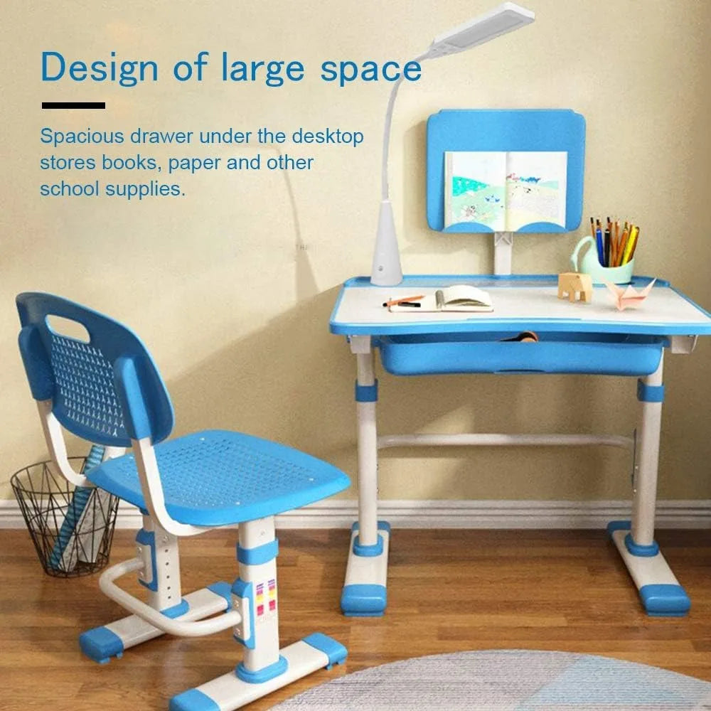 Tiltable Desktop Kids Desk and Chair Set