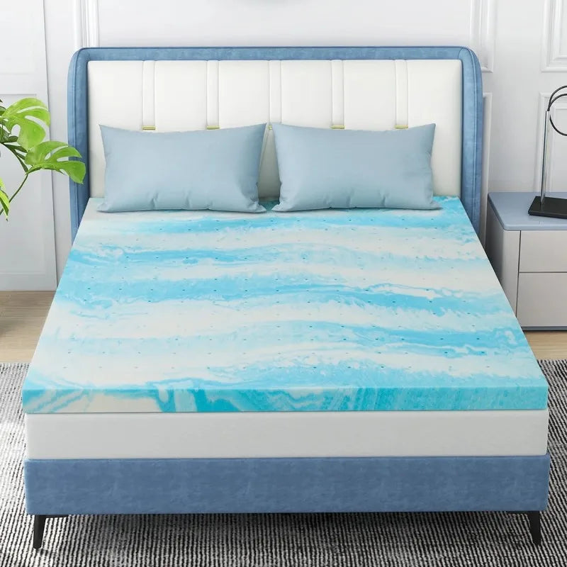 3 Inch Gel Memory Foam Mattress Topper in a Box - Size Optional