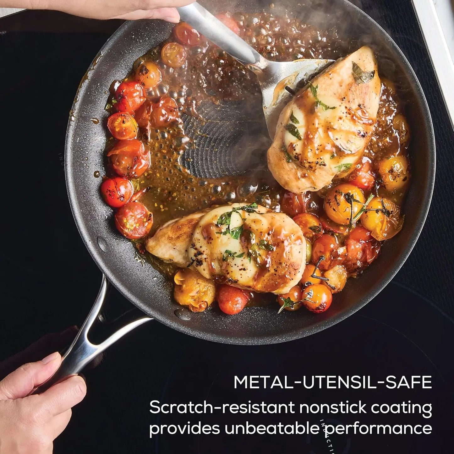 11 Piece Scratch Defense Clad Stainless Steel Cookware Set